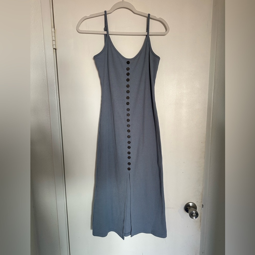 Blue midi dress
